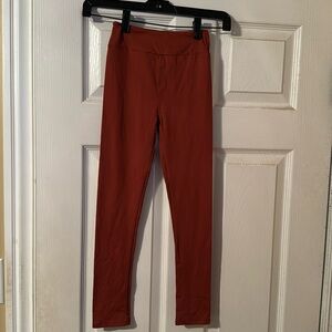 Brand new without tags LulaRoe kids buttery soft leggings burnt orange l/xl